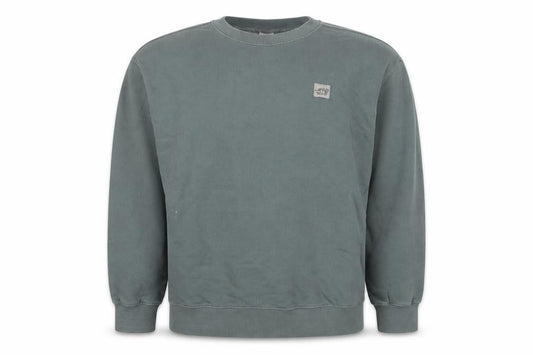 Front view of Zara boys’ green crew neck pullover sweatshirt 13-14 years