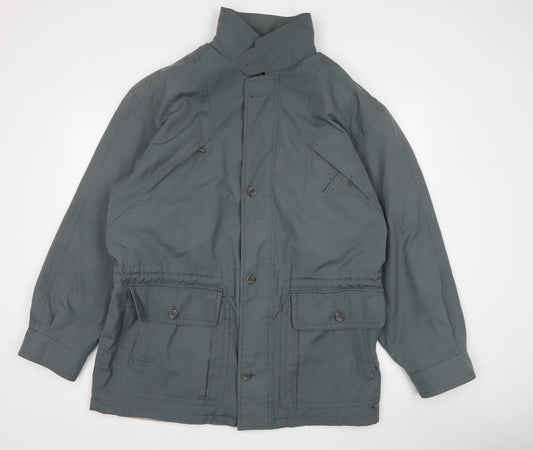 Sportline Men's Grey Cotton Mid-Length Jacket Size 40