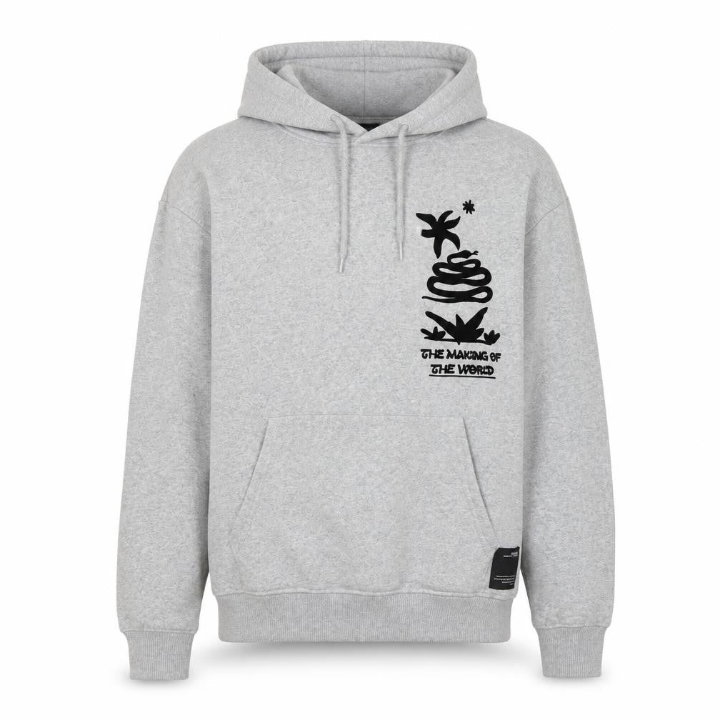 Pull&Bear Men's Grey Hoodie XS - Graphic Print Pullover