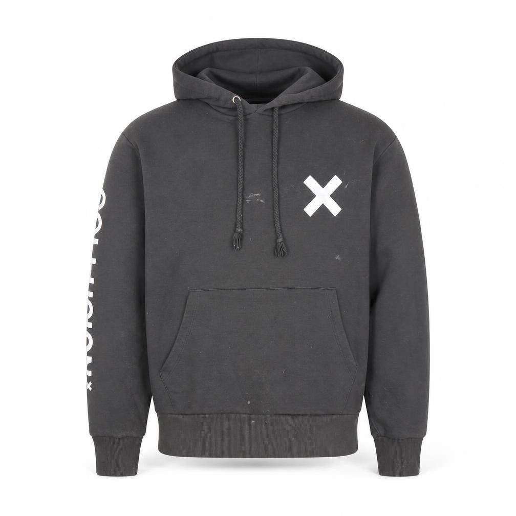Collusion Unisex Black XXS Pullover Hoodie