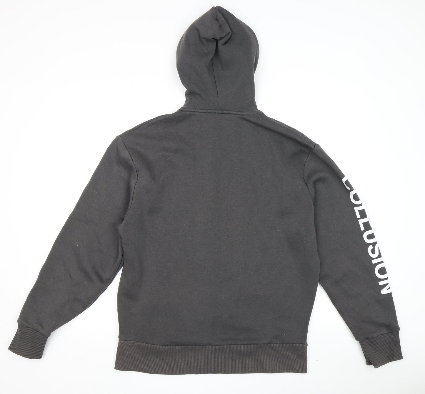 Collusion Unisex Black XXS Pullover Hoodie