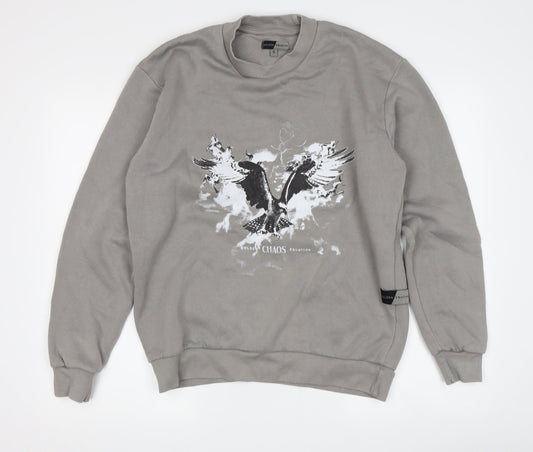 Golden Equation Men's Grey Graphic Sweatshirt S