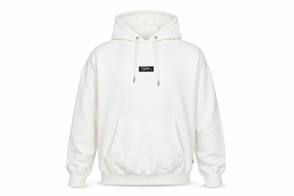 Topman Men's White Pullover Hoodie L