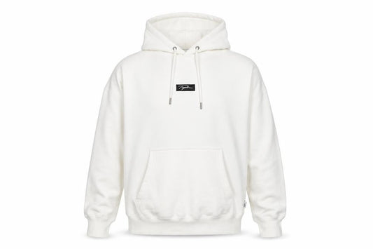 Topman Men's White Pullover Hoodie L