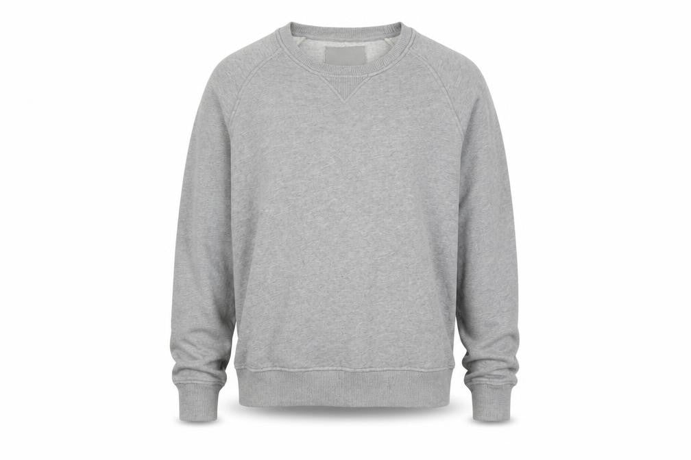 Organicbasics Men's Grey Pullover Sweatshirt, L, Cotton