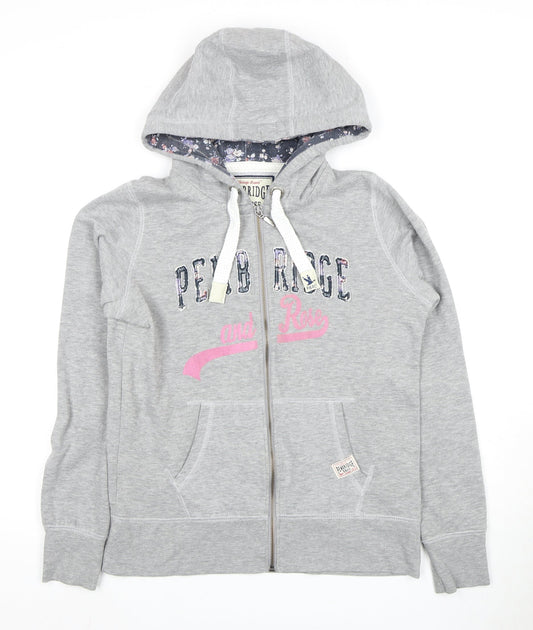 Pembridge and Rose Women’s Grey Zip Hoodie Size 12