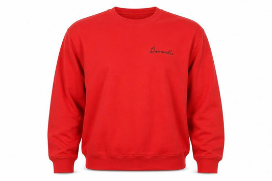 Topman Men's Red Romantic Graphic Sweatshirt XL