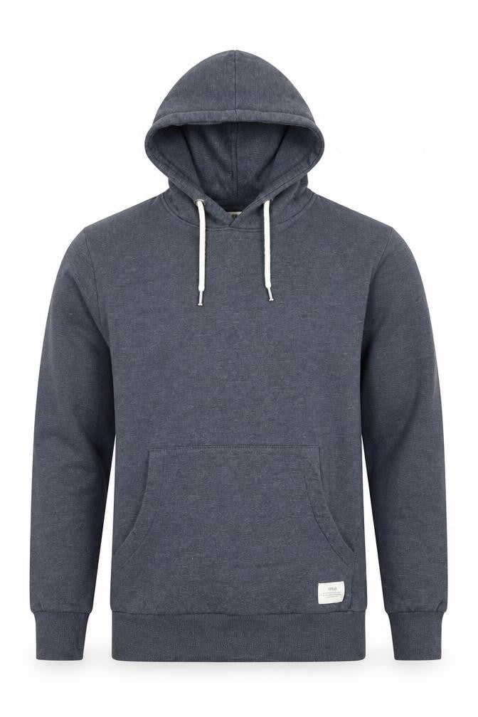 Solid Men's Grey Pullover Hoodie S