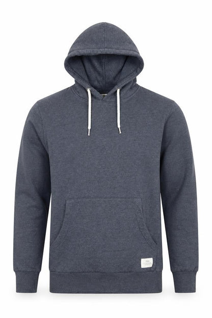 Solid Men's Grey Pullover Hoodie S