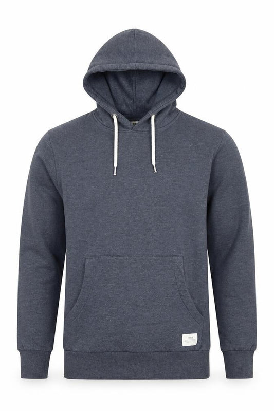 Solid Men's Grey Pullover Hoodie S