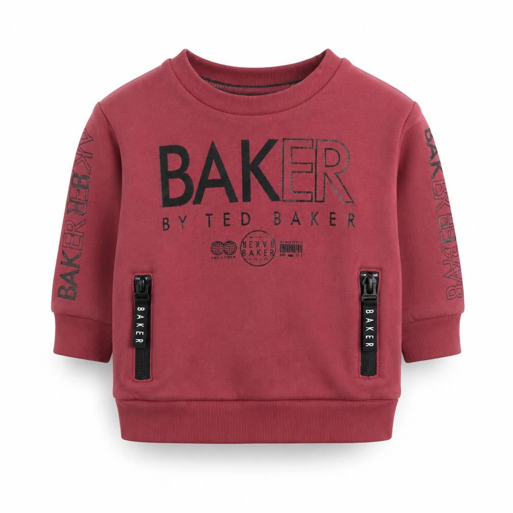 Baker by Ted Baker Unisex Red Pullover Top, 6-9 Months