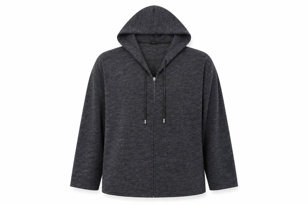 Luca Vanucci Women's Grey Full Zip Hoodie XL