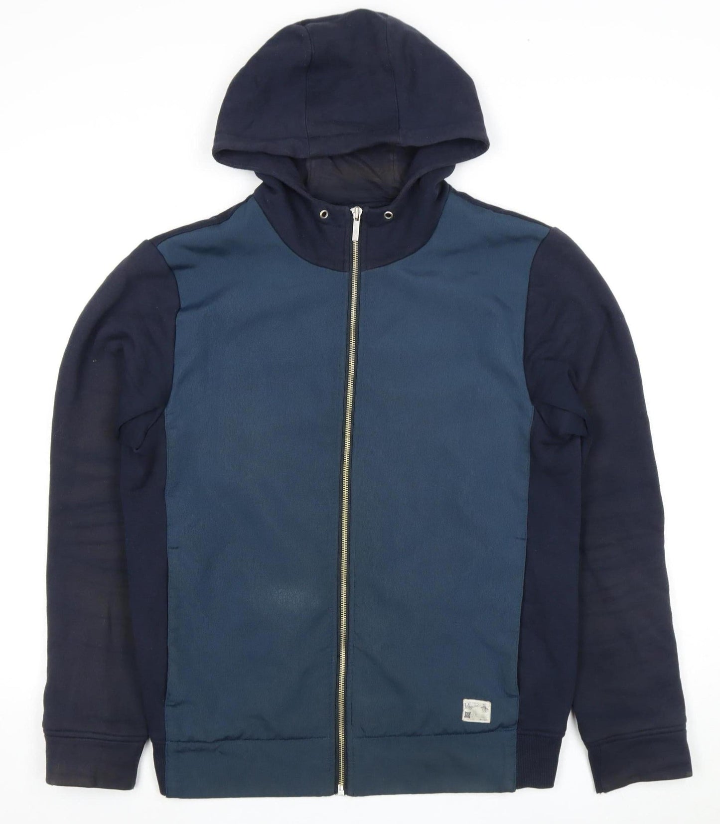 Penguin Men's Blue S Full Zip Hoodie - Cotton Blend