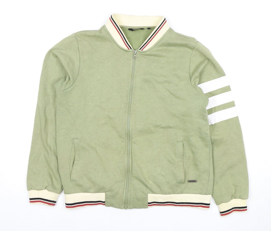 The Roadster Life Co Women's Green Full Zip Sweatshirt S