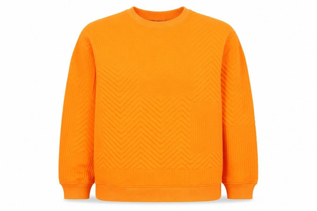 Zara Women’s Orange Geometric Pullover Sweatshirt Size S