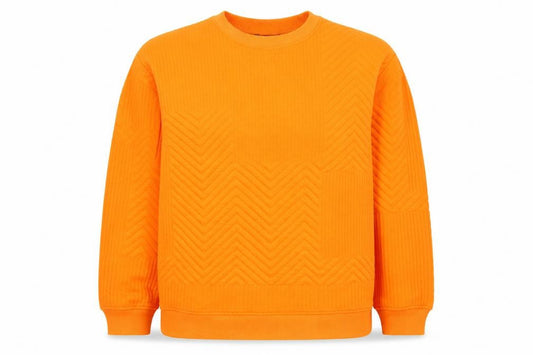 Zara Women’s Orange Geometric Pullover Sweatshirt Size S