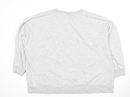 H&M Womens Grey Sweatshirt - Casual Pullover Size 12