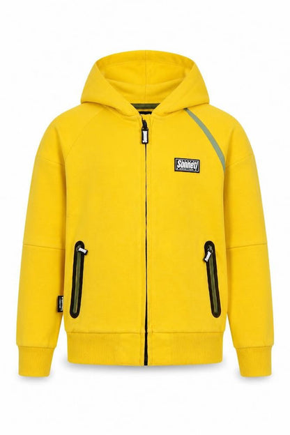 Sonneti Boys Yellow Full Zip Hoodie, Size 6-7