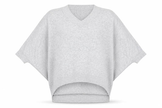 Phase Eight Women's Grey Cape Jumper, S, V-Neck, Relaxed