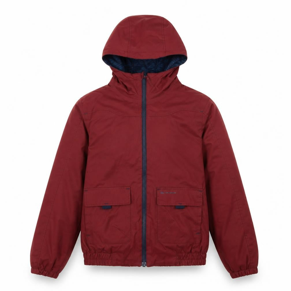 Decathlon Boys Red Hooded Puffer Jacket 12 Years Winter