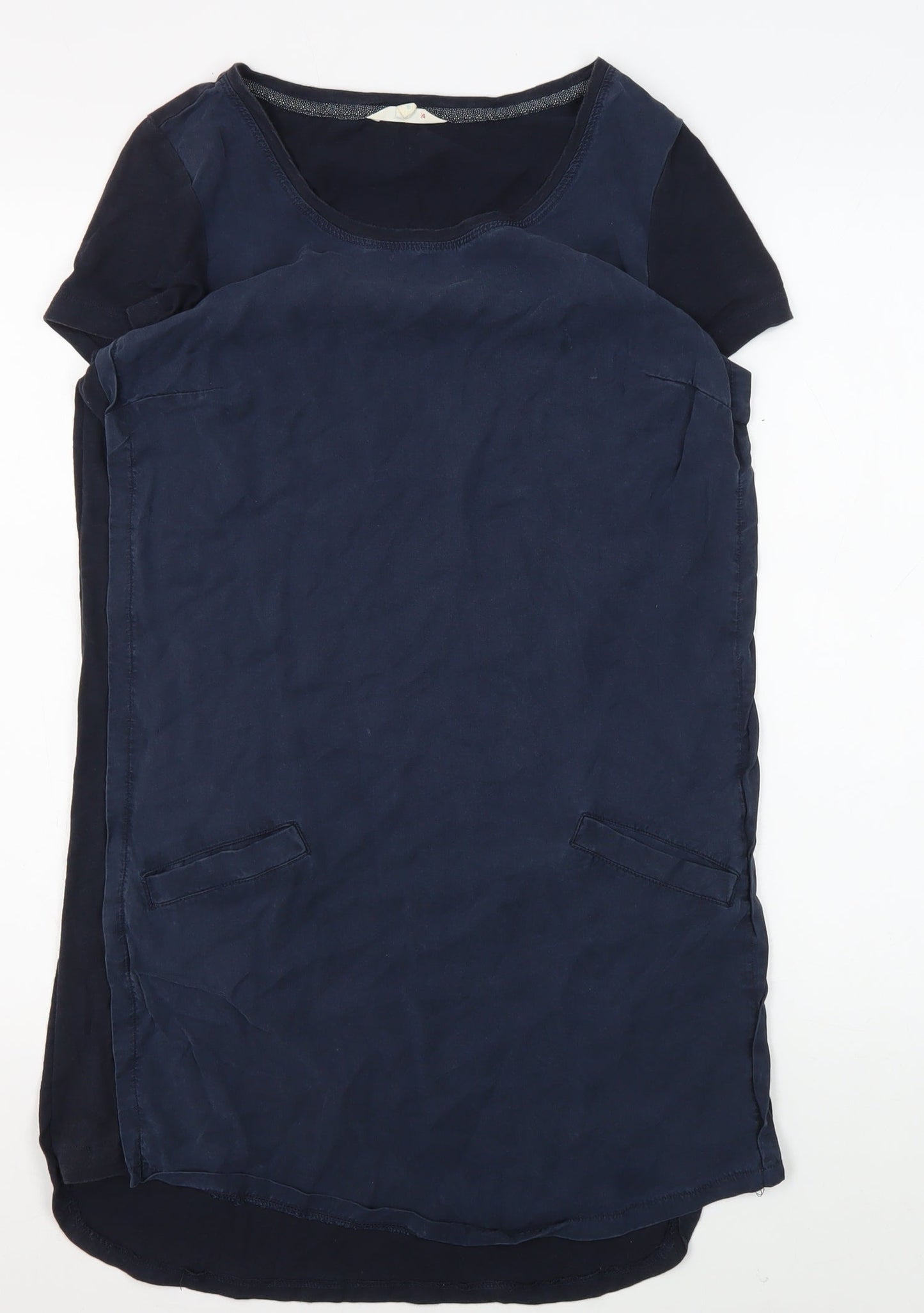 White Stuff Women's Blue T-Shirt, Short Sleeve, Size Regular