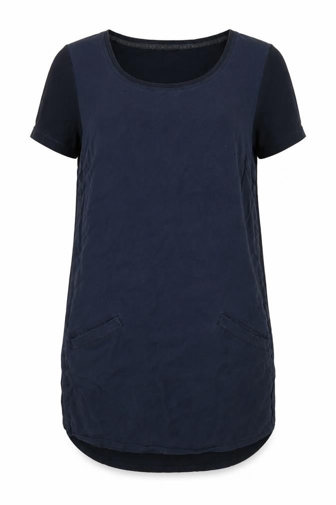 White Stuff Women's Blue T-Shirt, Short Sleeve, Size Regular
