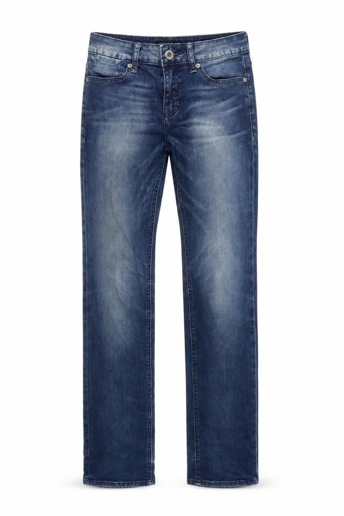 Guess Mens Blue Straight Jeans, Size 26, Regular Fit