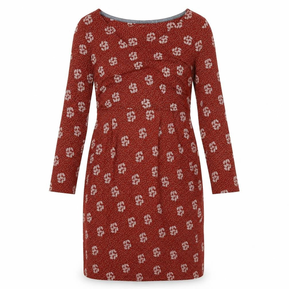 White Stuff Red Floral Sheath Dress Size 12