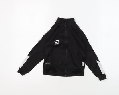 Additional front view of Sondico boys’ black track jacket 3-4 years