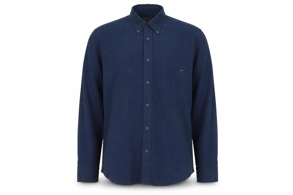 Firetrap Men's Blue Long Sleeve Button-Up Shirt M