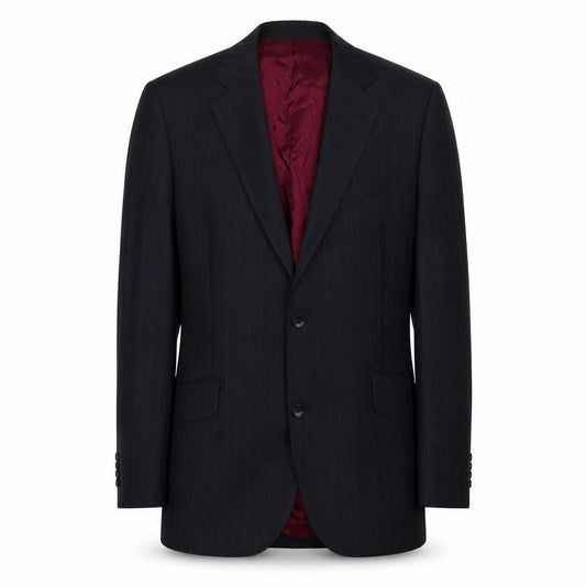 Austin Reed Men's Blue Striped Wool Blazer - 42R