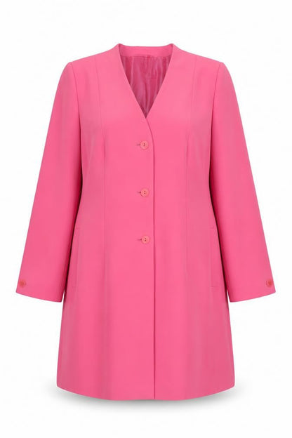 Windsmoor Pink Women's Mid-Length Suit Jacket Size 16