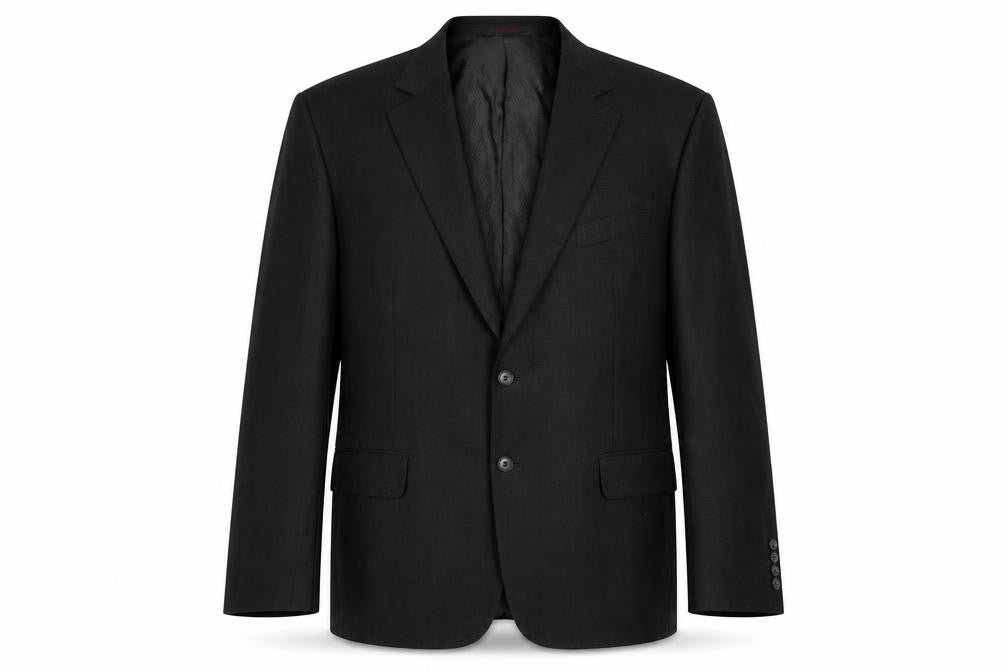 Jeff Banks Men's Black Blazer, 44 Long, Travel Jacket