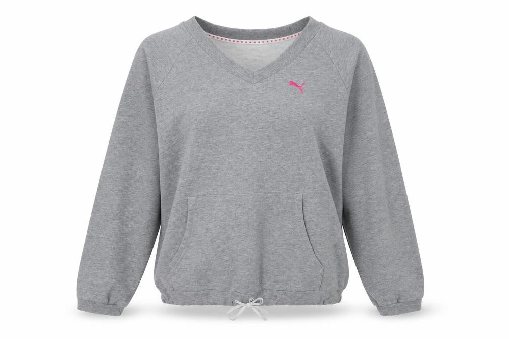 Puma Women's Grey Pullover Sweatshirt Size 10