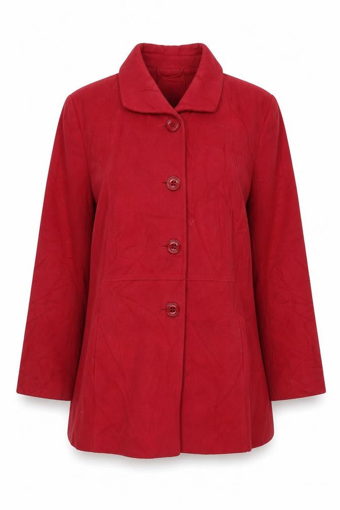 Eastex Women's Red Wool Blend Coat Size 16