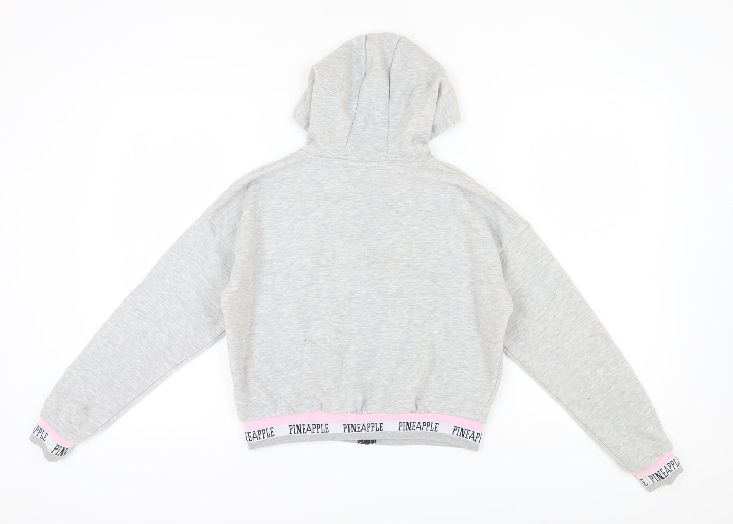 Pineapple Girls Grey Hoodie 13-14 Years Full Zip Casual