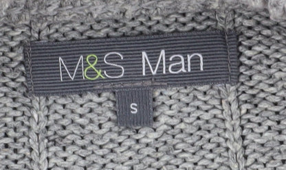 Marks & Spencer Men's Grey S Pullover Jumper