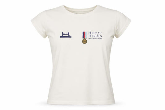 Jerzees Ivory Charity T-Shirt for Women, Size M