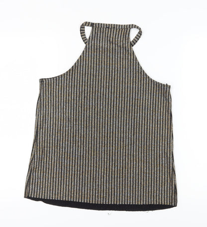Back view of River Island Multicoloured Striped Halter Tank