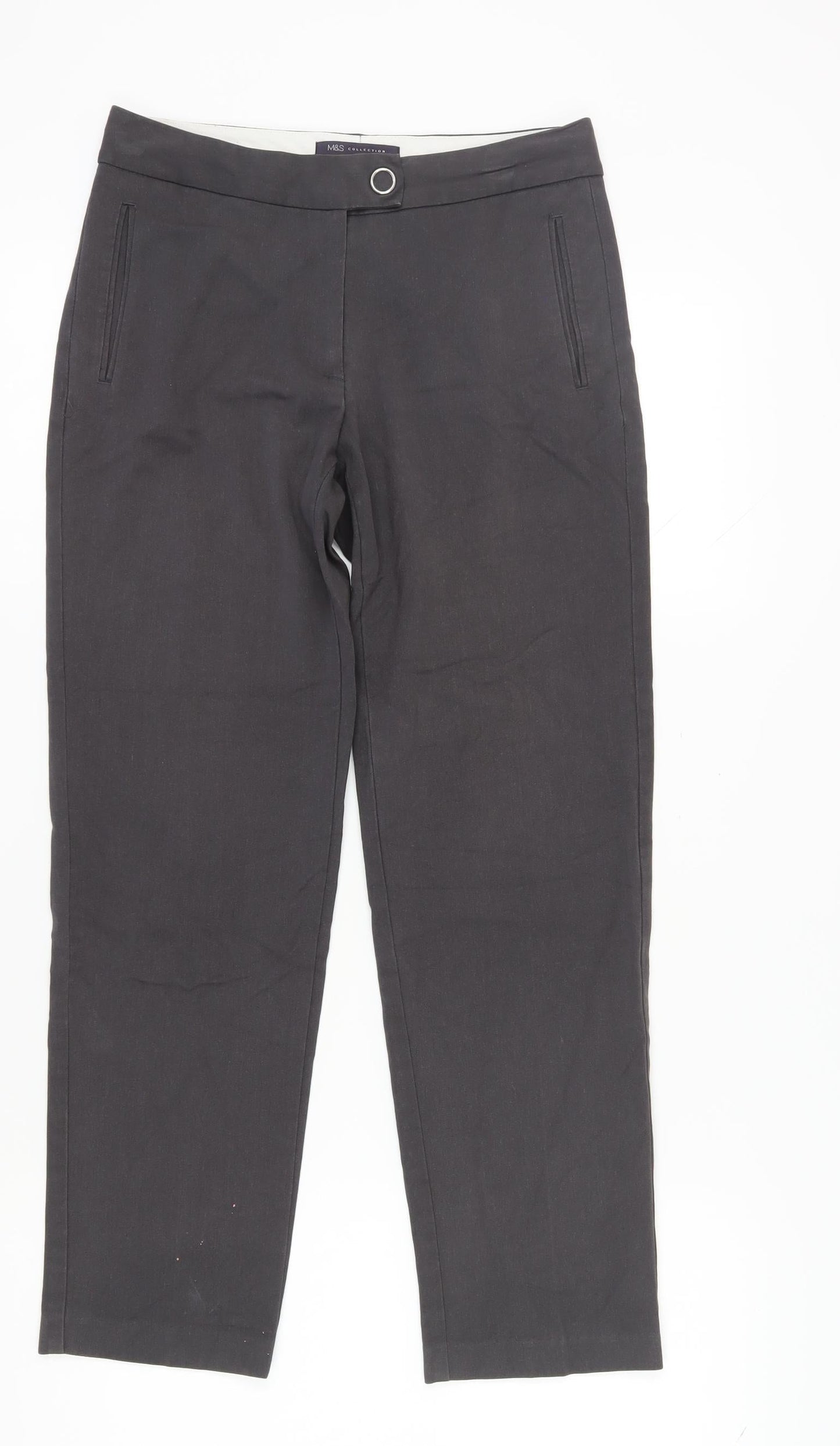 Marks and Spencer Women's Black Trousers Size 8 Casual