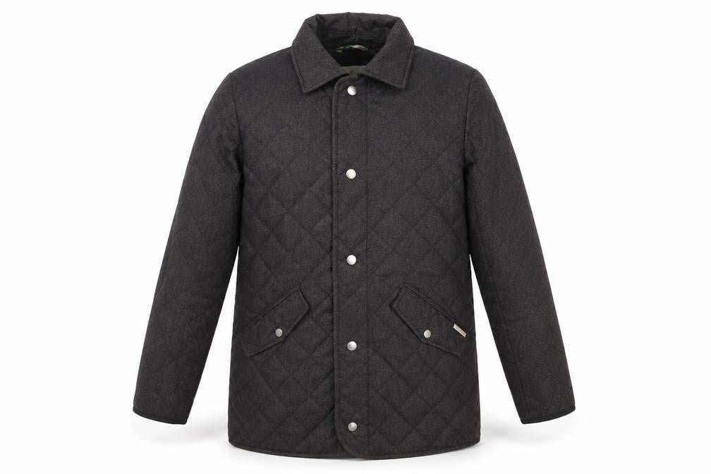 Sterling Men's Black Quilted Jacket Size S
