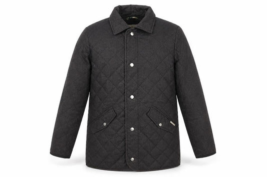 Sterling Men's Black Quilted Jacket Size S