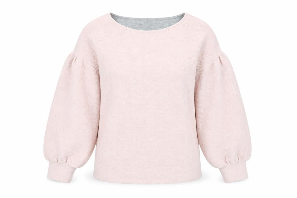 French Connection Women's Pink XS Balloon Sleeve Blouse