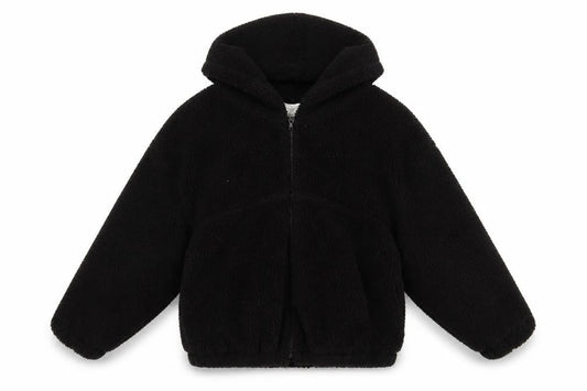 Zara Girls Black Hooded Jacket, 11-12 Years, Winter Essential
