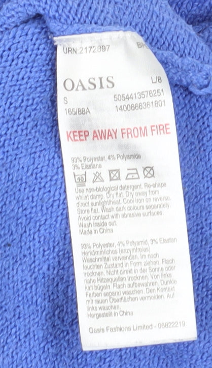 Oasis Women's Blue Pullover Jumper, Size S