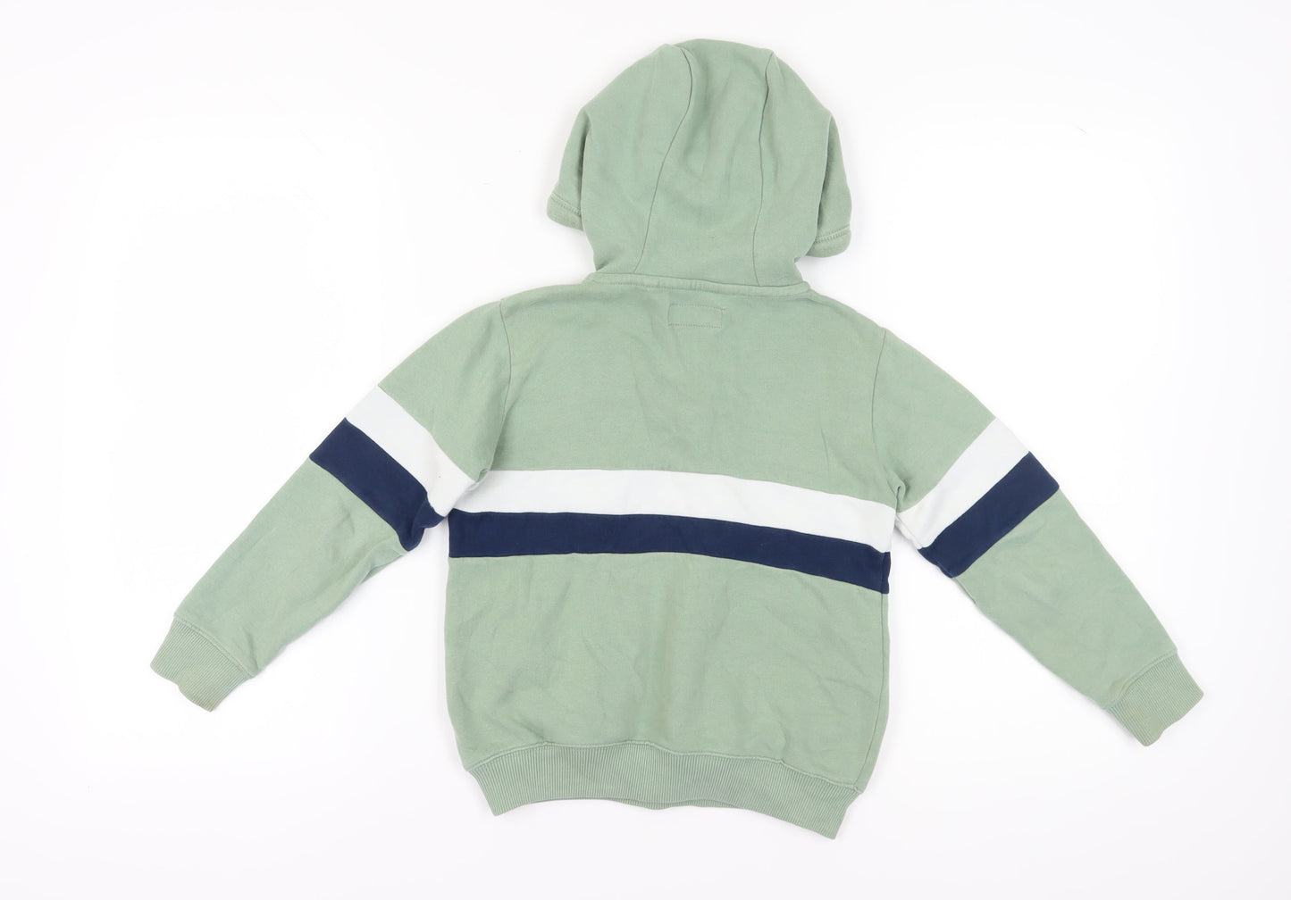 Next Boys Green Pullover Hoodie with Logo, 7 Years