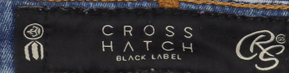 Crosshatch Men's Blue Straight Jeans 30W 34L