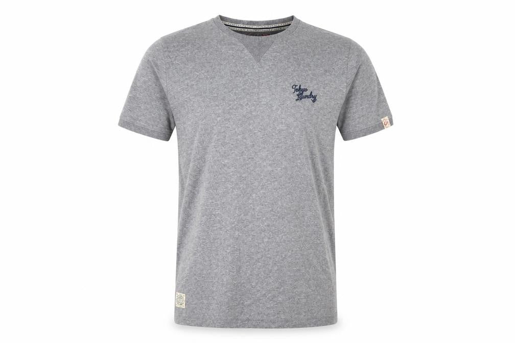 Tokyo Laundry Men's Grey V-Neck T-Shirt S