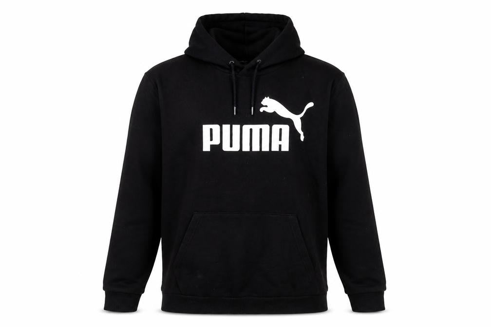 Puma Men's Black Pullover Hoodie, L, Logo Style