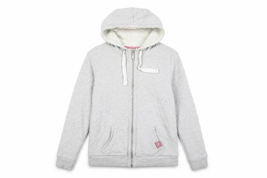 Maine New England Girls Grey Full Zip Hoodie M
